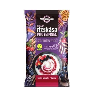   Naturmind proteines gluténmentes instant rizskása piros bogyós 44 g