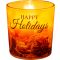 Illatmécses üvegpohárban róma happy holidays 1db