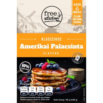   Free selection klasszikus amerikai palacsinta alappor 3x50g 150 g