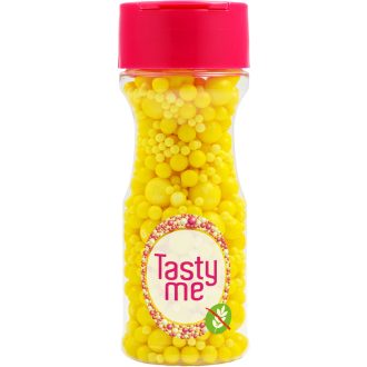   Tasty Me gluténmentes cukorgyöngy tortadekor mix sárga 70 g