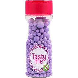   Tasty Me gluténmentes cukorgyöngy tortadekor mix viola 70 g