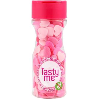   Tasty Me gluténmentes cukor tortadekor mix pink szívek 50 g