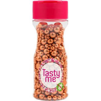   Tasty Me gluténmentes metallic pearls tortadekor mix réz 75 g