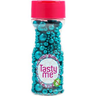   Tasty Me gluténmentes metallic pearls tortadekor mix türkiz 75 g