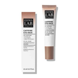   Elyn's Lab caffeine eye hack hűsítő applikátoros szemkörnyékápoló gél peptiddel és koffeinnel 15 ml