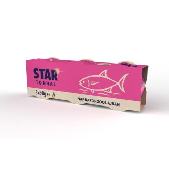 Star aprított tonhal napraforgóolajban 3x80g 240 g