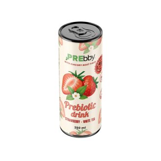 PREbby prebiotikus üdítőital eper-fehér tea 250 ml