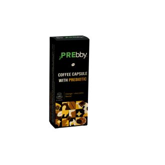   PREbby kávé kapszula prebiotikummal narancs-csokoládé nespresso 10db 50 g
