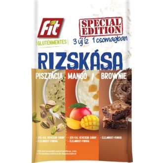   Fit gluténmentes rizskása special edition pisztácia-mangó-brownie 3x60g 180 g