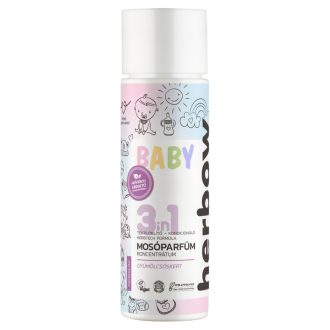   Herbow bambino 3in1 öblítő és kondicionáló mosóparfüm koncentrátum gyümölcsös kert málna illattal 200 ml