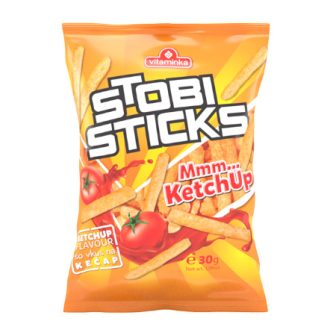 Stobi sticks ketchup ízű kukorica snack 30 g