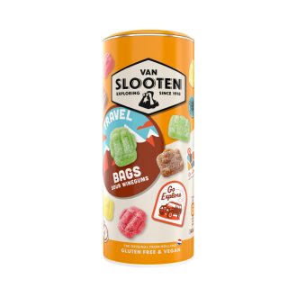   Van Slooten gluténmentes és vegán savanyú gumicukor travel bags 340 g