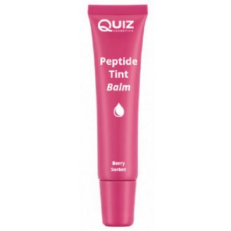   Quiz peptide tint balm ajakdúsító ajakápoló peptidekkel és shea vajjal 2in1bogyós gyümölcsös szorbet színű 10 g