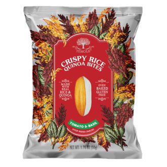   Temole ropogós rizs és quinoa falatok paradicsom és bazsalikom ízű 50 g