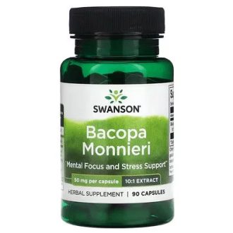 Swanson bacopa monnieri (10:1) kivonat kapszula 50mg 90 db