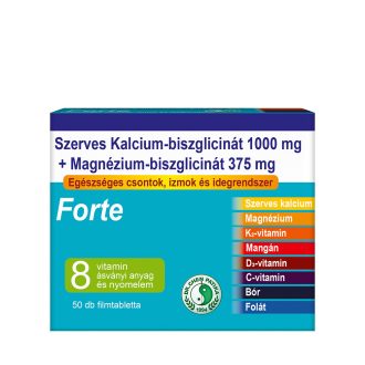   Dr.chen szerves ca-biszglicinát 1000mg+mg-biszglicinát forte 375mg tabletta 50 db