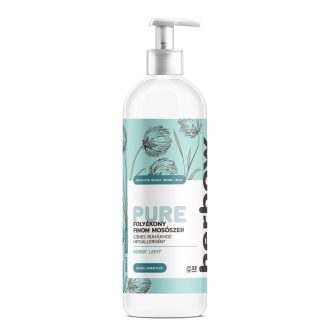   Herbow pure nordic light folyékony finom mosószer színes ruhákhoz, északi pamutvirég illat (ultra szenzitív) 1000 ml