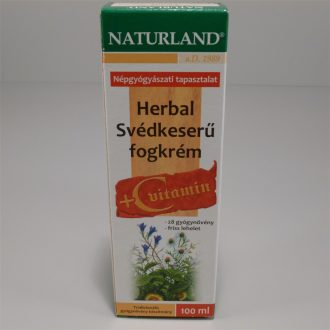 Naturland svédkeserű fogkrém+c vitamin 100 ml