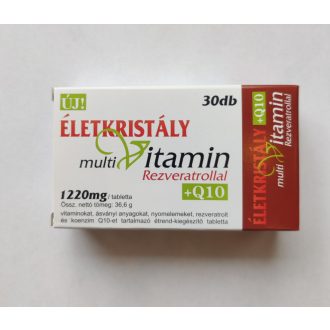 Életkristály multivitamin rezveratrollal+q10 30 db