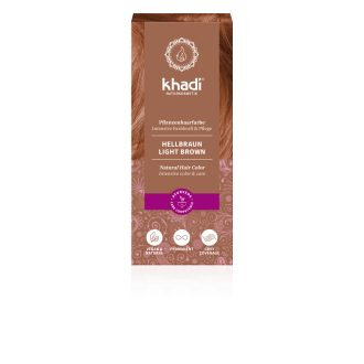 Khadi bio hajfesték por világosbarna 100 g