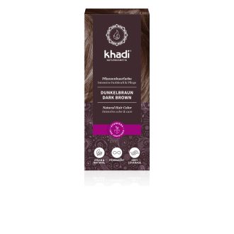 Khadi bio hajfesték por sötétbarna 100 g