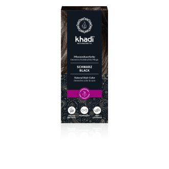 Khadi bio hajfesték por fekete 100 g