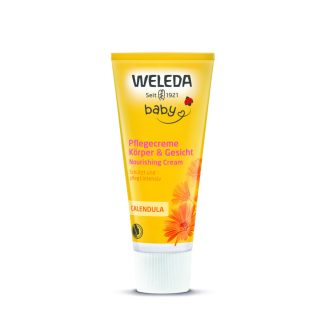   Weleda bio körömvirágos natúr babakrém arcra, testre 75 ml