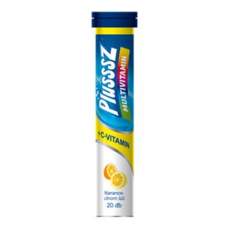 Plussz duo multivitamin+c-vitamin pezsgőtabletta 20 db