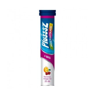 Plussz duo multivitamin+vas pezsgőtabletta 20 db