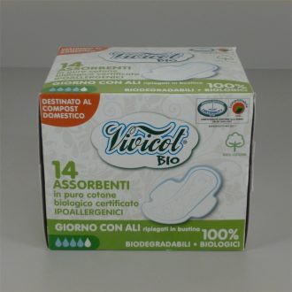 Vivicot bio nappali szárnyas betét 14 db
