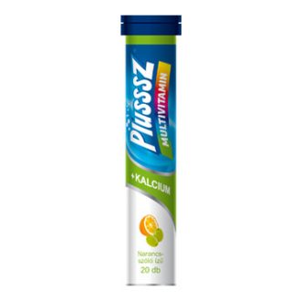 Plussz duo multivitamin+kalcium pezsgőtabletta 20 db