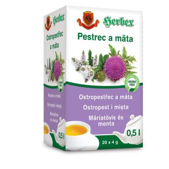 Herbex máriatövis és menta tea 20x4g 80 g
