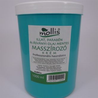 Mollis masszírozó krém illatmentes 1000 ml