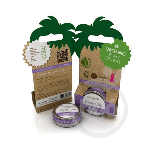 Coconutoil cosmetics bio ajakápoló levendula 10 ml