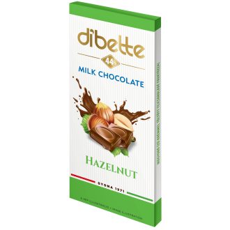   Dibette mogyoró ízű krémmel töltött tejcsokoládé fruktózzal 80 g