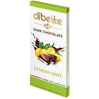   Dibette citrom-menta ízű krémmel töltött étcsokoládé fruktózzal 80 g