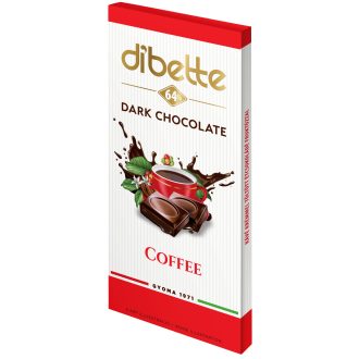   Dibette kávés krémmel töltött étcsokoládé fruktózzal 80 g