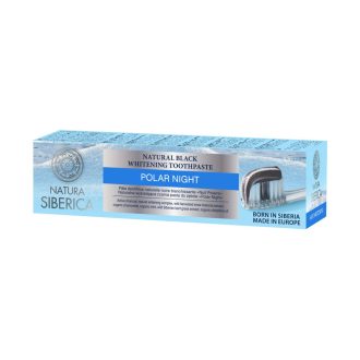   Natura siberica "polar night" natúr fekete fogkrém fehérítő hatással 100 g