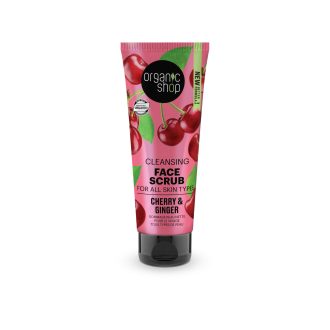   Organic Shop bio gyömbéres cseresznye tisztító arcradír 75 ml