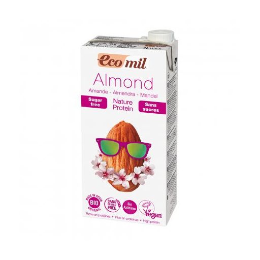 Ecomil bio mandulaital cukormentes-protein 1000 ml
