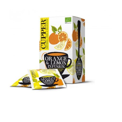 Cupper bio orange&lemon narancs-citrom gyümölcstea 20 db 50 g
