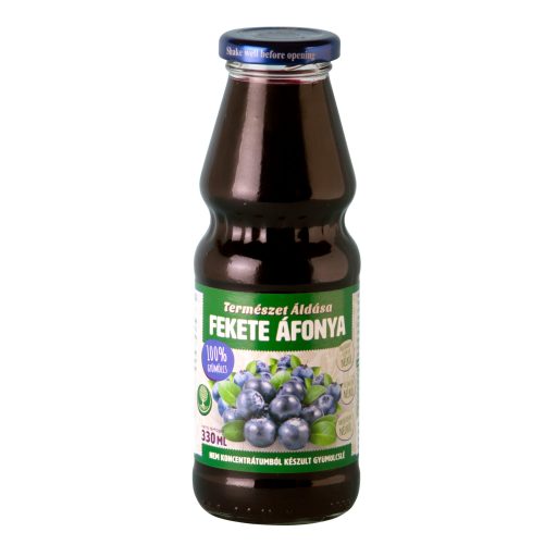 Természet Áldása fekete áfonya gyümölcslé 100% 330 ml