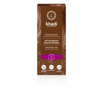 Khadi bio hajfesték por középbarna 100 g