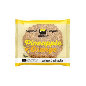   Kookie Cat bio vegán gluténmentes zabkeksz ananász-narancs 50 g