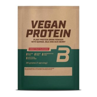   Biotech vegan protein erdei gyümölcs ízű fehérje italpor 25 g