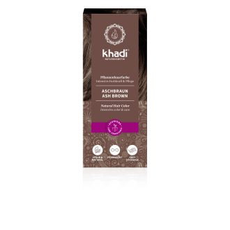 Khadi bio hajfesték por hamvasbarna 100 g