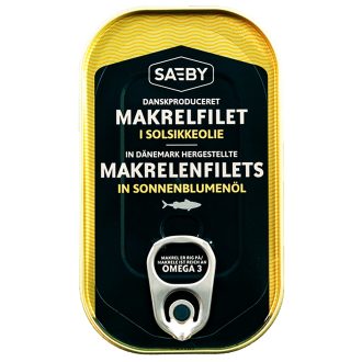 Saeby makrélafilé napraforgó olajban 125 g