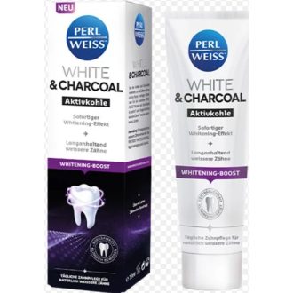   Perlweiss white and charcoal fogfehérítő krém aktív szénnel 75 ml