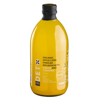   Deto bio szűretlen almaecet fúzió kurkumával és gyömbérrel "anyaecettel" 500 ml