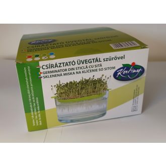 Réde csíráztató üvegtál szűrővel 1 db